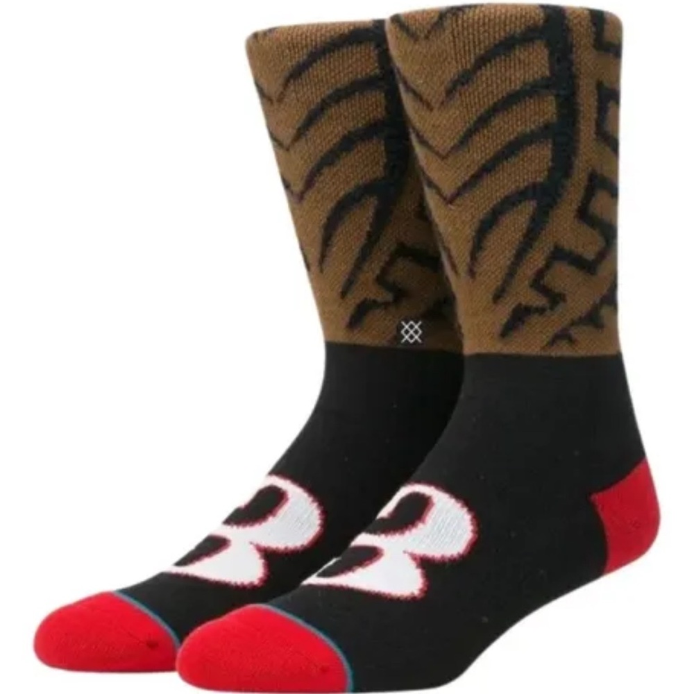 Stance Men's Crew Socks Allen Iverson “Al Cornrowe” SZ L (9-12) NWT